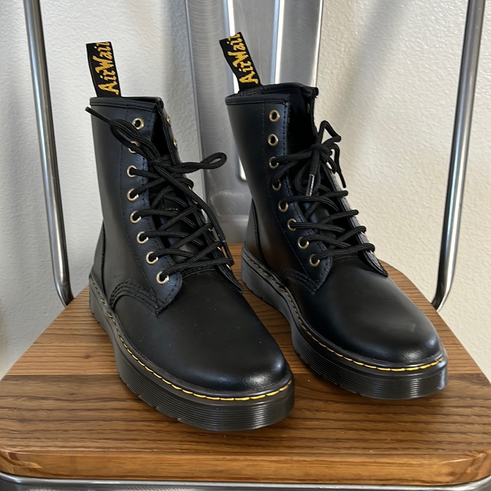 Dr. Martens Zavala Lace Up Combat Boots Black